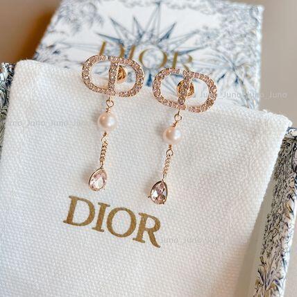 DIOR PETIT CD ピアス レジンパール ピンク★国内発送★